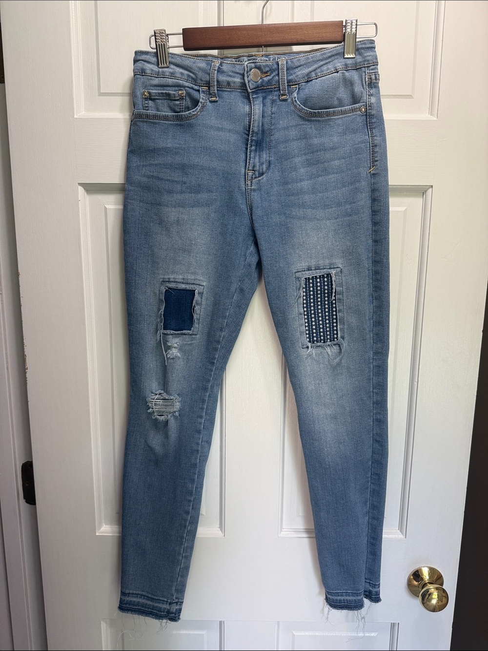 U.S. Polo Assn high rise patchwork jeggings